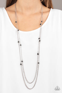 Sparkle Of The Day - Black Necklace Paparazzi Accessories