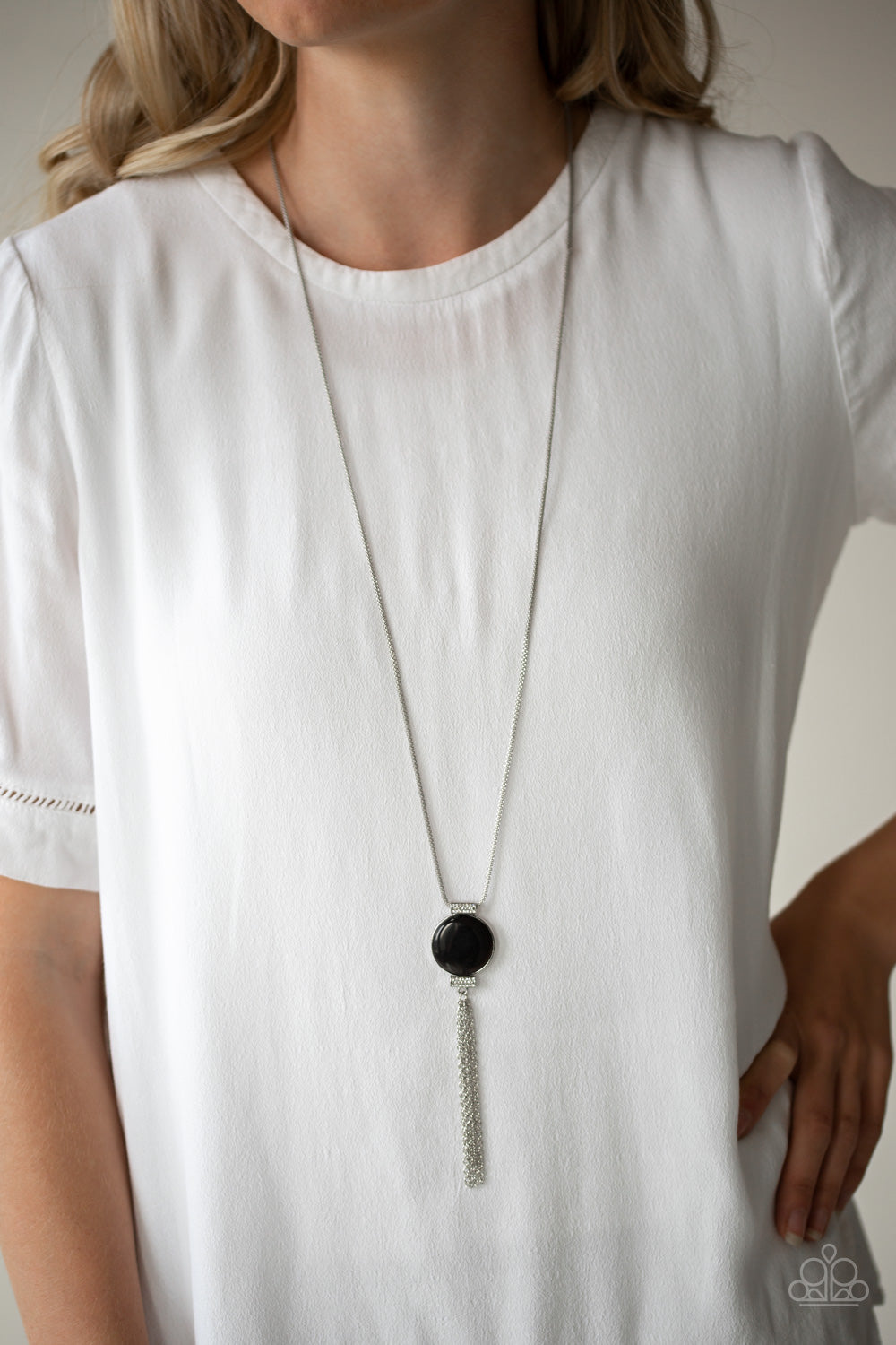 Happy As Can Beam Black Necklace Paparazzi Accessories