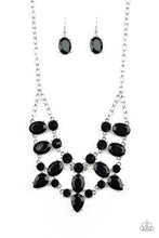 Load image into Gallery viewer, Goddess Glow Black Rhinestone Necklace Paparazzi Accessories