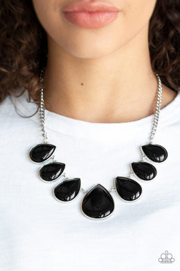 Drop Zone Black Necklace Paparazzi Accessories