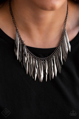 The Thrill Seeker Black Necklace Paparazzi Accessories