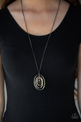 Classic Convergence Black Necklace Paparazzi Accessories