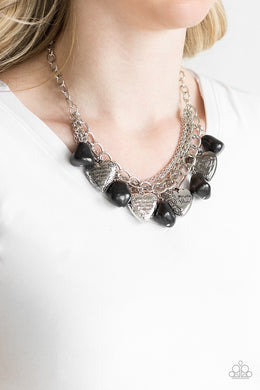 Change of Heart Black Necklace Paparazzi Accessories