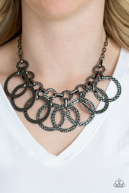 Jammin Jungle Black Gunmetal Necklace Paparazzi Accessories