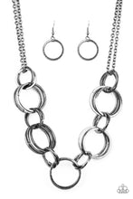 Load image into Gallery viewer, Jump Into The Ring Black Necklace Paparazzi Accessories