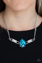 Load image into Gallery viewer, Way To Make An Entrance Blue Necklace Paparazzi Accessories