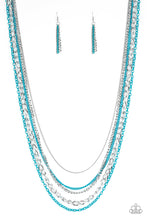 Load image into Gallery viewer, Industrial Vibrance Blue Necklace Paparazzi Accessories