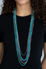 Load image into Gallery viewer, Industrial Vibrance Blue Necklace Paparazzi Accessories