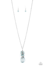 Load image into Gallery viewer, Crystal Cascade Blue Necklace Paparazzi Accessories