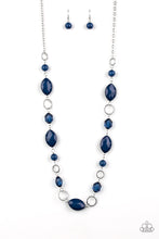 Load image into Gallery viewer, Shimmer Simmer Blue Necklace Paparazzi Accessories