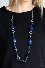 Load image into Gallery viewer, Shimmer Simmer Blue Necklace Paparazzi Accessories