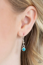 Load image into Gallery viewer, Super Starstruck Blue Rhinestone Necklace Paparazzi Accessories