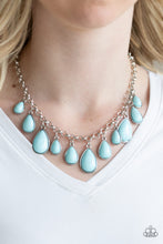 Load image into Gallery viewer, Jaw-Dropping Diva Blue Necklace Paparazzi Accessories