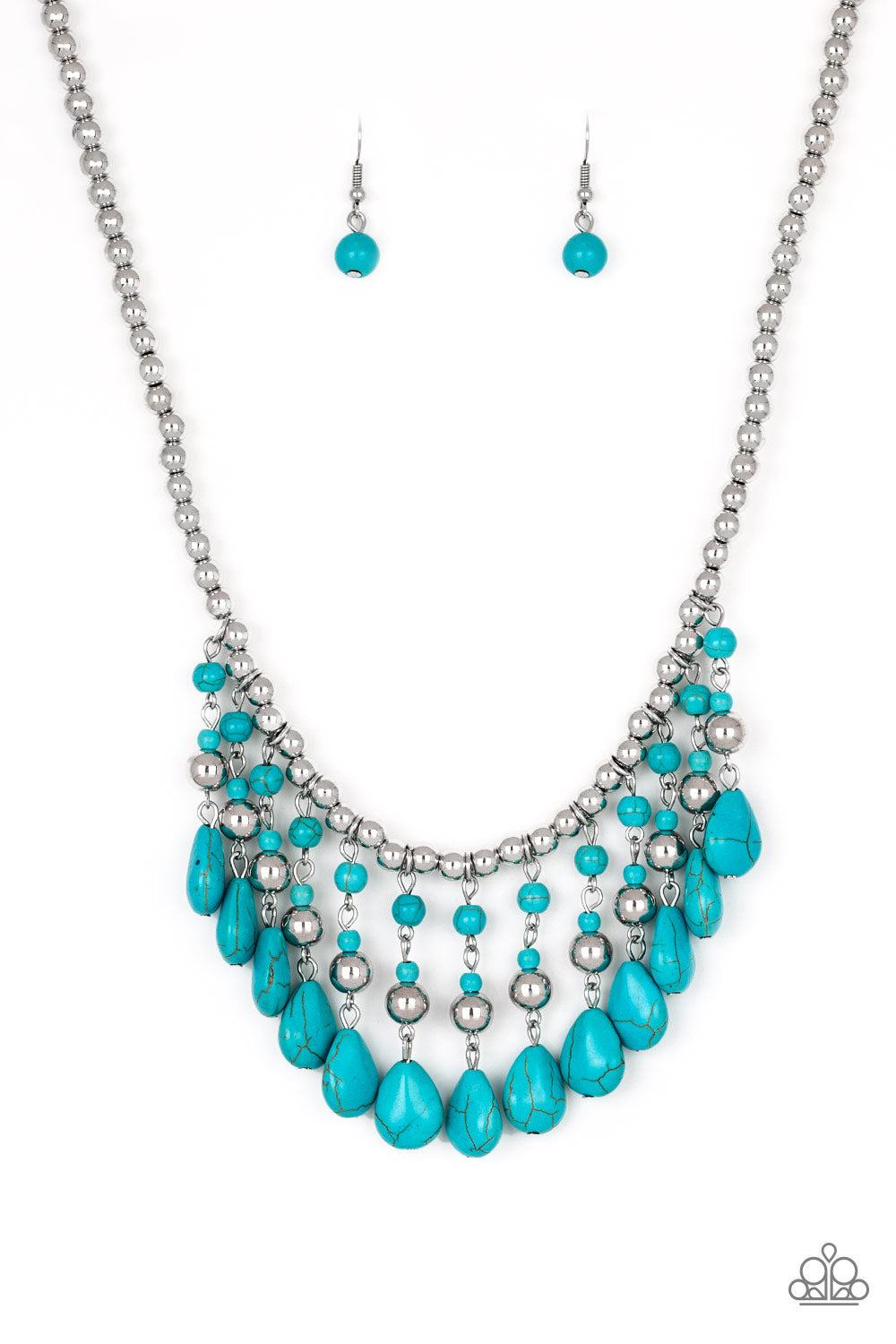 Rural Revival Blue Necklace Paparazzi Accessories