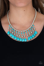 Load image into Gallery viewer, Rural Revival Blue Necklace Paparazzi Accessories