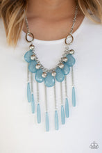 Load image into Gallery viewer, Roaring Riviera Blue Necklace Paparazzi Accessories