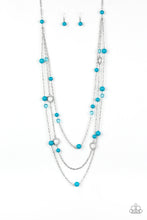 Load image into Gallery viewer, Brilliant Bliss Blue Necklace Paparazzi Accessories