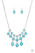 Load image into Gallery viewer, Mermaid Marmalade Blue Necklace Paparazzi Accessories