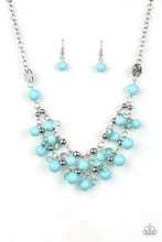 Load image into Gallery viewer, Seaside Soiree Blue Necklace Paparazzi Accessories