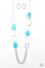 Load image into Gallery viewer, Kaleidoscope Coasts Blue Necklace Paparazzi Accessories