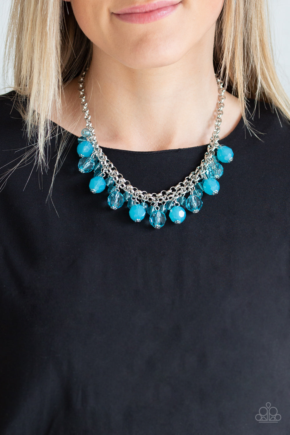Fiesta Fabulous Blue Necklace Paparazzi Accessories