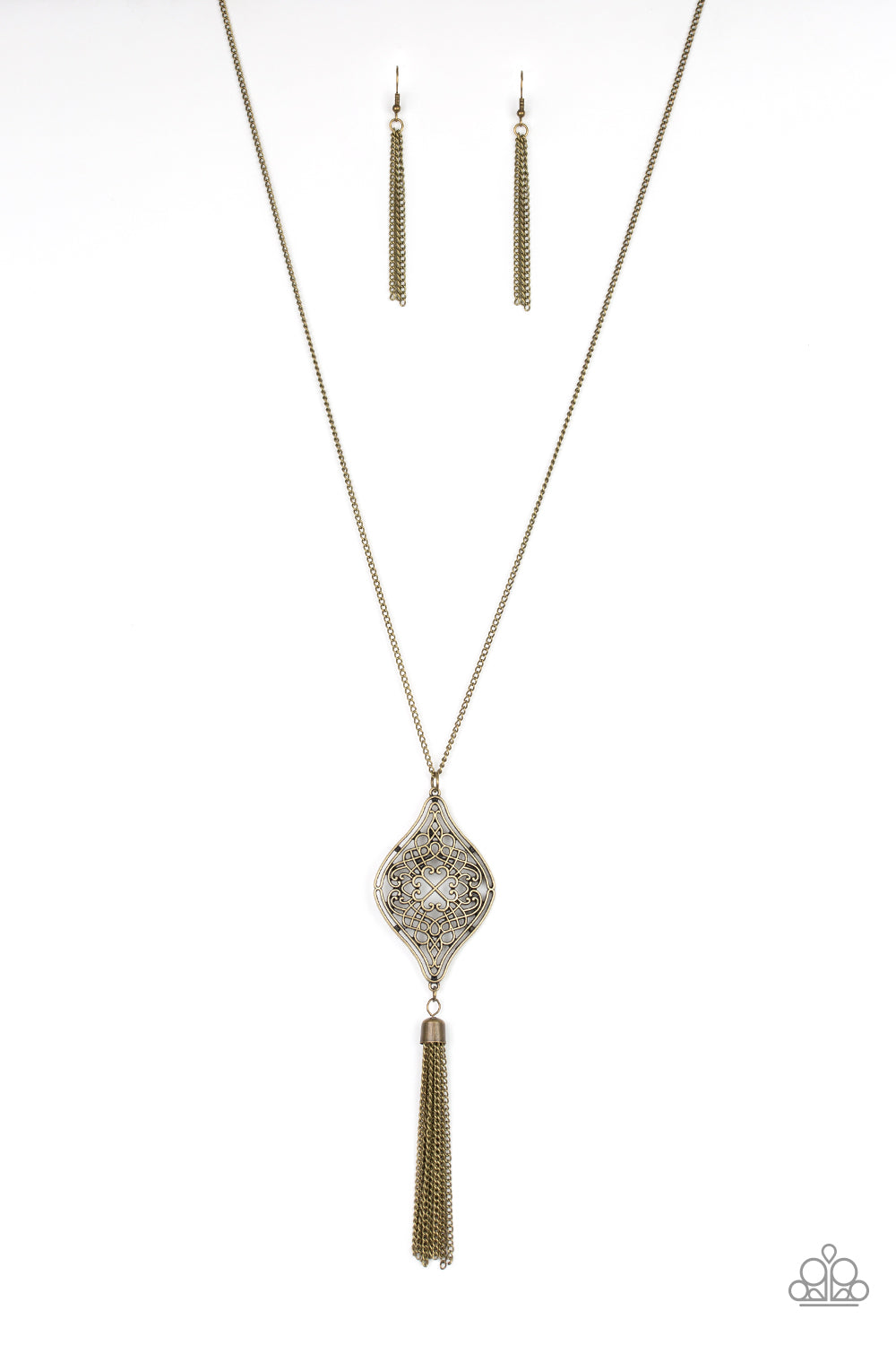 Totally Worth the TASSEL - Brass Necklace Paparazzi Accessories