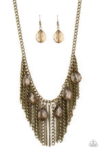 Load image into Gallery viewer, Vixen Conviction Brass Necklace Paparazzi Accessories