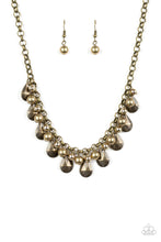 Load image into Gallery viewer, Stage Stunner Brass Necklace Paparazzi Accessories