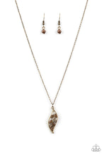 Load image into Gallery viewer, Let Stem Talk Brass Necklace Paparazzi Accessories
