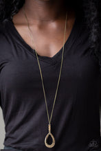 Load image into Gallery viewer, Red Carpet Royal Brass Necklace Paparazzi Accessories