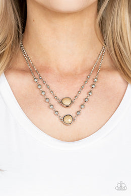 Colorfully Charming Brown Necklace Paparazzi Accessories