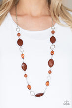 Load image into Gallery viewer, Shimmer Simmer Brown Necklace Paparazzi Accessories