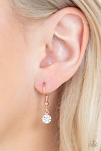 Load image into Gallery viewer, Come of Ageless Copper Rhinestone Necklace Paparazzi Accessories