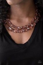 Load image into Gallery viewer, Ice Bank Copper Acrylic Necklace Paparazzi Accessories