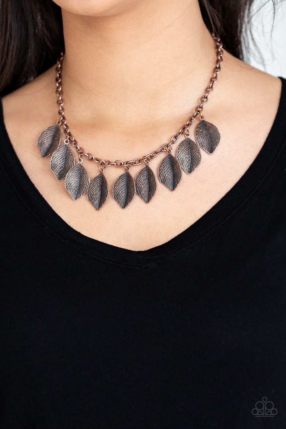 A True Be-Leaf-er Copper Necklace Paparazzi Accessories