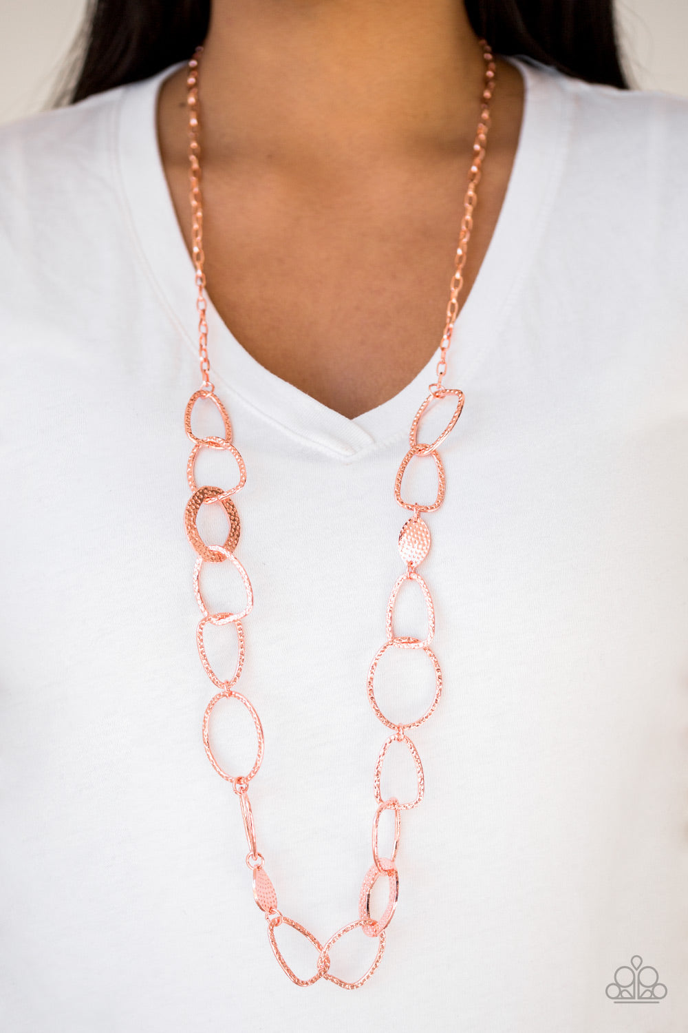 Metro Nouveau Copper Necklace Paparazzi Accessories