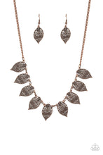 Load image into Gallery viewer, Leafy Lagoon Copper Necklace Paparazzi Accessories