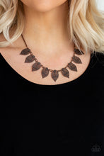 Load image into Gallery viewer, Leafy Lagoon Copper Necklace Paparazzi Accessories