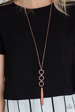 Diva In Diamonds Copper Necklace Paparazzi Accessories