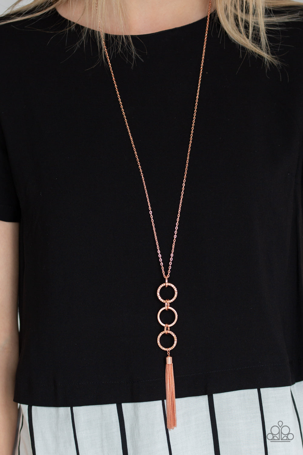 Diva In Diamonds Copper Necklace Paparazzi Accessories