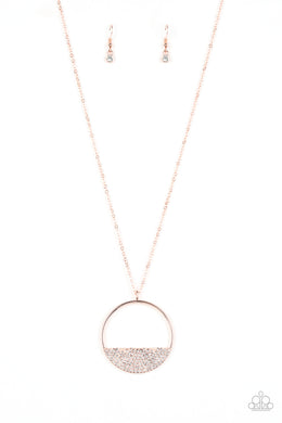 Bet Your Bottom Dollar - Rose Gold Necklace Paparazzi Accessories