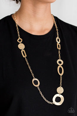 Metro Scene Gold Necklace Paparazzi Accessories