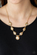 Load image into Gallery viewer, Social Socialite Gold Necklace Paparazzi Accessories