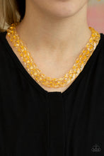 Load image into Gallery viewer, Put It On Ice Gold Necklace Paparazzi Accessories