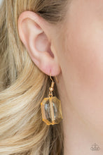 Load image into Gallery viewer, Ice Bank Gold Acrylic Necklace Paparazzi Accessories
