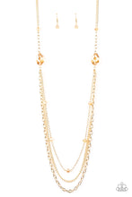 Load image into Gallery viewer, Dare To Dazzle Gold Necklace Paparazzi Accessories