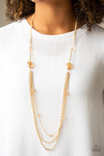 Load image into Gallery viewer, Dare To Dazzle Gold Necklace Paparazzi Accessories