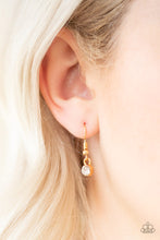 Load image into Gallery viewer, Make the World Sparkle Gold Necklace Paparazzi Accessories