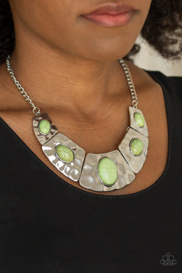 Ruler In Favor Green Necklace Paparazzi Accessories