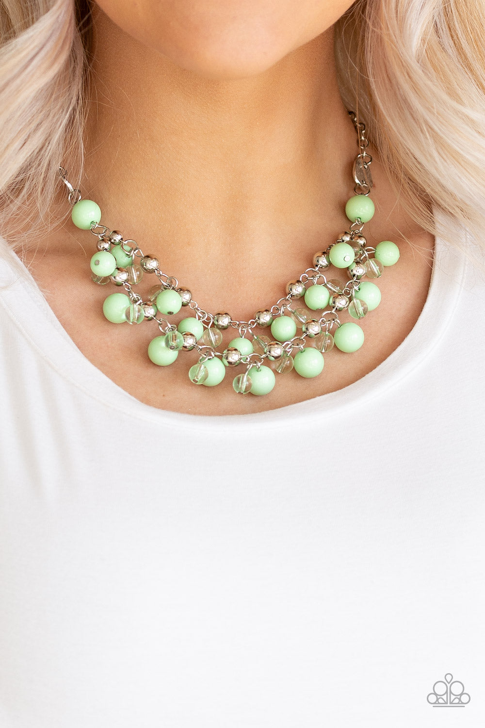 Seaside Soiree Green Necklace Paparazzi Accessories
